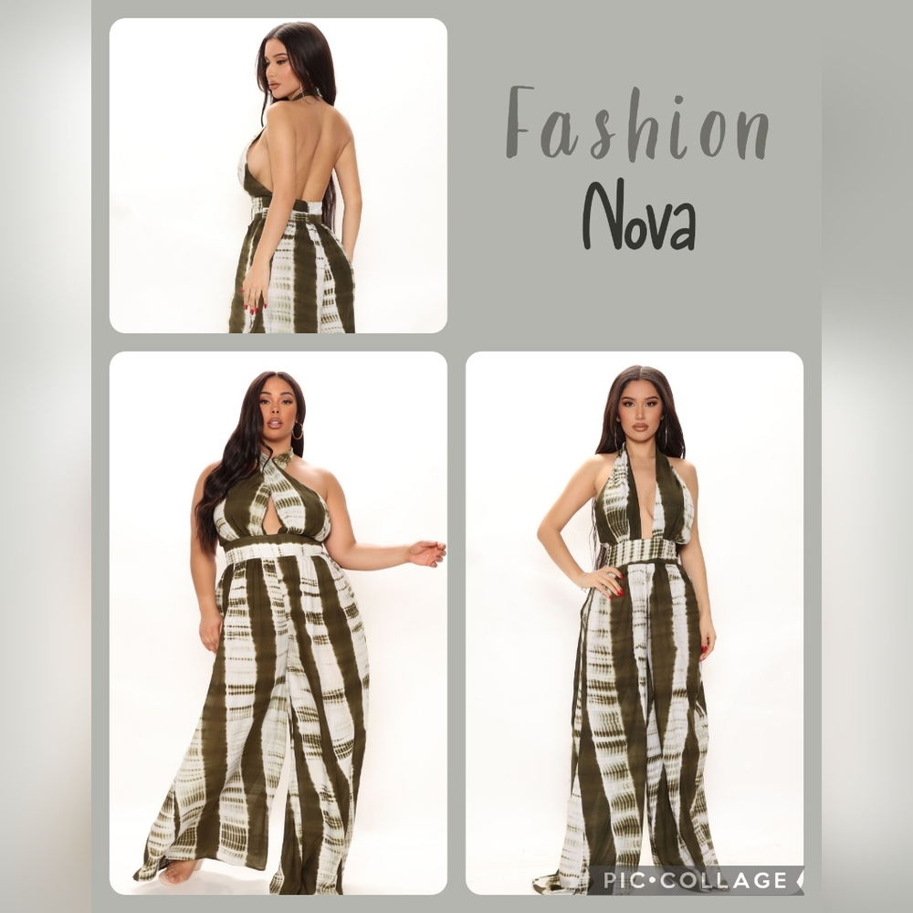 *NWT* Fashion Nova - Vacay Feels Tie Dye Jumpsuit